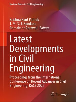 cover image of Latest Developments in Civil Engineering